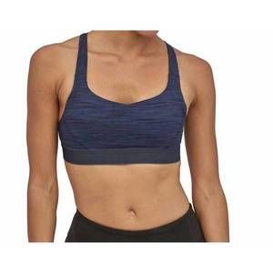 NEW PATAGONIA women's switchback sports bra in dolomite blue,smolder blue